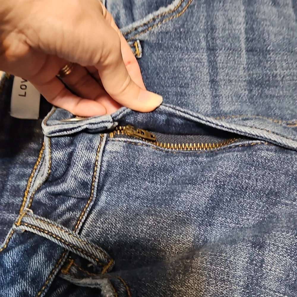 Women's Blue Ankle Cropped Jeans - Picture 12 of 12